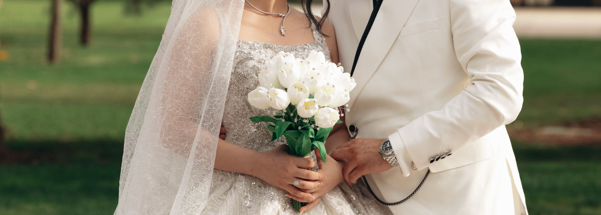 Cinematic wedding moment